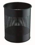 Durable odpadkový koš kulatý 15 l černá / Odpadkový koš / Kov / O 26 cm (331001)