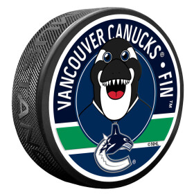 Mustang Puk Vancouver Canucks NHL Fin Mascot Textured Puck