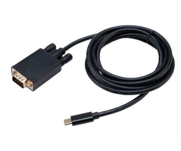 Akasa AK-CBCA17-18BK černá / kabel USB-C na VGA / 1080@60Hz / 1.8m (AK-CBCA17-18BK)