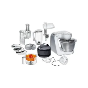 BOSCH MUM 54251 Bílá / Kuchyňský robot / 900 W / 3.9l / 4 rychlosti / Odšťavňovač/ hnětení / drcení / krájení / mixování (MUM 54251)