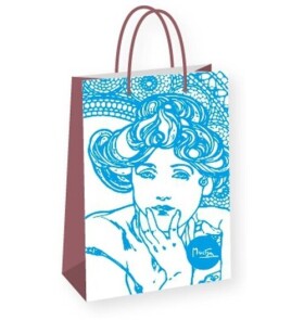 Dárková taška Alfons Mucha – Topaz, Fresh Collection, střední