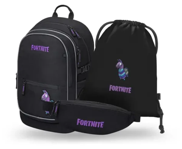 BAAGL SET 3 Core Fortnite Llama / batoh / sáček / ledvinka / GRS