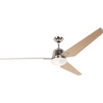 CasaFan CLASSIC ROYAL 180 BA Lack weiß/lichtgrau stropní ventilátor, 66 W, (Ø x v) 180 cm x 305 mm, hnědá (matná), 51802