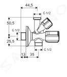 SCHELL - Comfort Rohový ventil kombinovaný, chrom 035700699