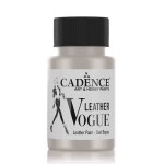 Metalická barva na kůži Cadence Leather Vogue, 50 ml - silver, stříbrná