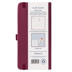 Busy B Plánovací diář Slim Burgundy 2026, červená barva, papír