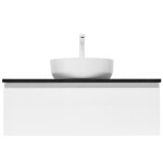 Koupelnová skříňka s krycí deskou SAT B-WAY 99x30x45 cm bílá lesk BWAY100WTKUB BWAY100WTKUB