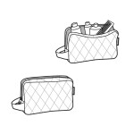 Kosmetická taštička Reisenthel Cosmeticpouch M Rhombus light grey