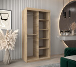 Šatní skříň Abi Y2 Barva korpusu: Bílá, Rozměry: 120 cm, Dveře: Dub artisan