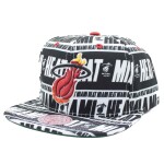 Mitchell & Ness Pánská kšiltovka Miami Heat NBA Meat Paper Snapback