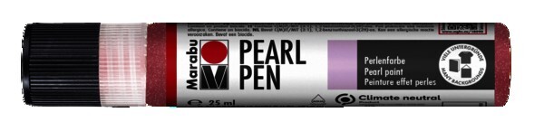 Marabu Pearl Pen tekuté pero třpytivě červené
