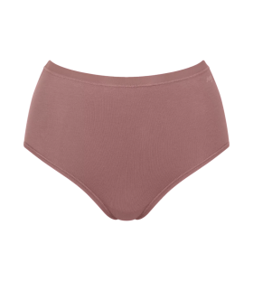 Dámské kalhotky GO Daily Cotton Highwaist - BROWN - sv. hnědé 1141 - SLOGGI BROWN L
