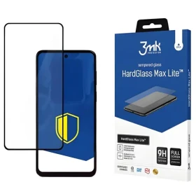 3mk HardGlass Max Lite černá / Tvrzené sklo / Motorola Moto G53 / 9H / 0,3 mm