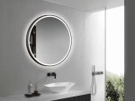 Zrcadlo se senzorem SAT Cool 80x80 cm černá SATZCO80CE SATZCO80CE