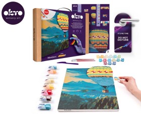 OKTO Malba a 3D modelování obraz "Hot Air Balloon Flight" 30x40 cm, OKTO, W051116