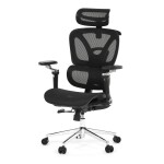 Kancelářská židle, synchronní mechanismus, černá síťovina, KA-B2361 BK
