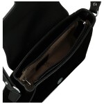 Módní dámská koženková kabelka na rameno Harper, černá