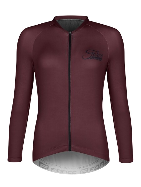 Dres FORCE CHARM UNI dlouhý rukáv, bordó, velikost L (Barva bordó)
