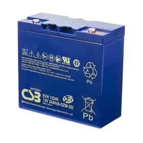 CSB 6-DZM-20 (EVH12240) / Olověný akumulátor / VRLA AGM / 12V/24Ah (EVH12240 (6-DZM-20))