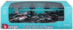 Bburago 1:43 RACE Formula F1 4PAC Mercedes-AMG F1 W15 (2024) #44 L.Hamil ton #63 G.Russel