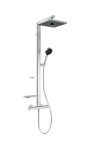 IDEAL STANDARD - Ceratherm ALU+ Sprchový set s termostatem, 26x26 cm, 2 proudy, stříbrná BE210SI