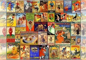 GRAFIKA Puzzle Vintage plakáty s koly