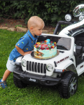 Mamido Elektrické autíčko Jeep Wrangler Rubicon 4x4 bílé