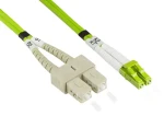 Good Connections OM5 LC/SC zelený / Optický patch kabel / Multi-mode / 50/125 µm / 0,5 m / LSZH (LW-8005LS5)