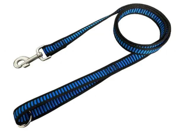 Huhubamboo Popruhové vodítko modrá / Vodítko pro psy / 150cm (352820)