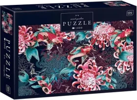INTERDRUK Puzzle Secret Garden: Koi kapři a chryzantémy