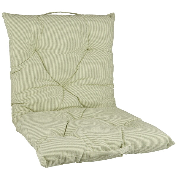 Ib Laursen Prošívaná matrace Green Stripes 50 × 100 cm, zelená barva, textil