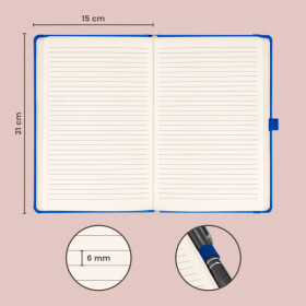 Notes Aprint modrý linkovaný