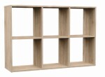 FRONTI Regál MALAX 2x3 Dub sonoma