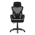 Kancelářské křeslo, výškově nastavitelná, černá látka, KA-R223 BK