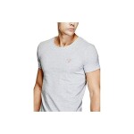 GUESS tričko Short-Sleeve Crewneck Tee šedé M Svetlošedá