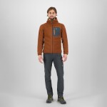 KARPOS Moiazza Retro Hoodie Fleece, Mahogany/Woodl.Gray velikost: L