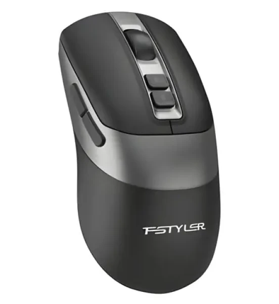 A4tech FStyler FB50CS Plus černá / Tichá bezdrátová kancelářská myš / Bluetooth + 2.4GHz (FB50CSPLUS-BK)
