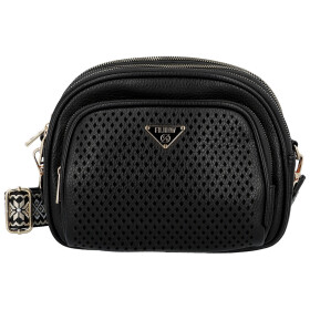 Trendy dámská koženková kabelka Lusy, černá