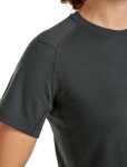 ICEBREAKER Wmns Mer 200 Waffle Elevation SS Tee, Obsidian velikost: S