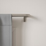 Stříbrná roztažitelná garnýž 76-213 cm Umbra TWILIGHT - pro zatemňovací závěsy