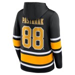 Fanatics Pánská mikina David Pastrňák #88 Boston Bruins Name & Number Lace-Up Pullover Hoodie Velikost: XXXL