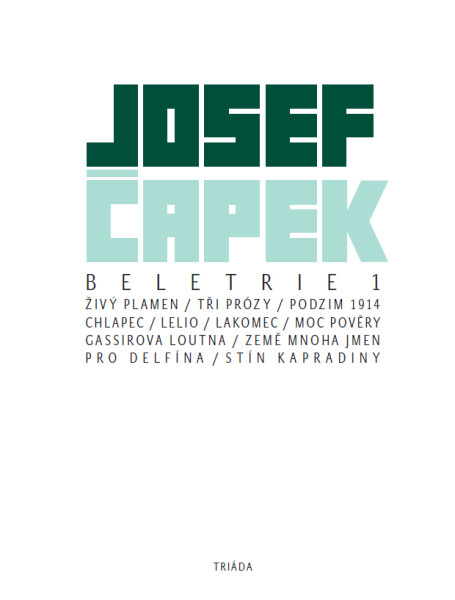 Beletrie 1 - Josef Čapek