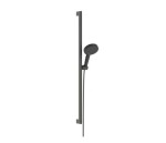 HANSGROHE - Raindance Alive Select S Set sprchové hlavice, tyče a hadice, 3 proudy, EcoSmart, kartáčovaný černý chrom 24601340