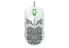CANYON PUNCHER GM-11 bílá / Herní optická drátová myš / až 4200 DPI / 7 tlačítek / USB-A / RGB / 1.65 m (CND-SGM11W)