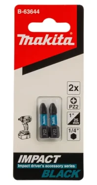 Makita B-63644 Torzní bit 1/4" PZ2 25mm (2ks) (B-63644)