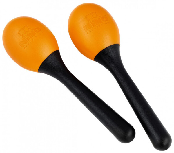 NINO Percussion NINO569OR Plastic Egg Maracas - Orange