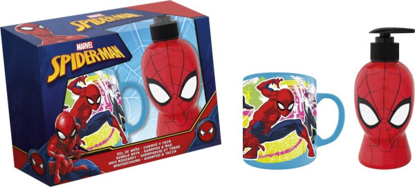 Dárkový set pěna do koupele a šampón 300 ml + hrneček Spiderman - Trigo