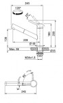 FRANKE - Orbit Dřezová baterie FC 9461 s vytahovací koncovkou, nerez 115.0569.461