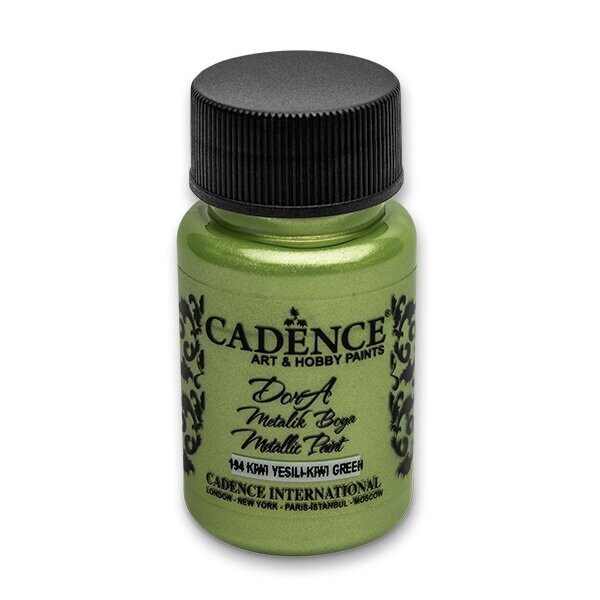 Akrylová barva metalická CADENCE Dora Metalic, světle zelená