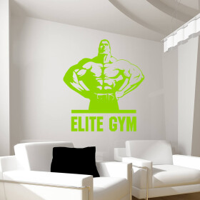 Samolepka Elite Gym Barva: zelená, Velikost: 100 x 106 cm